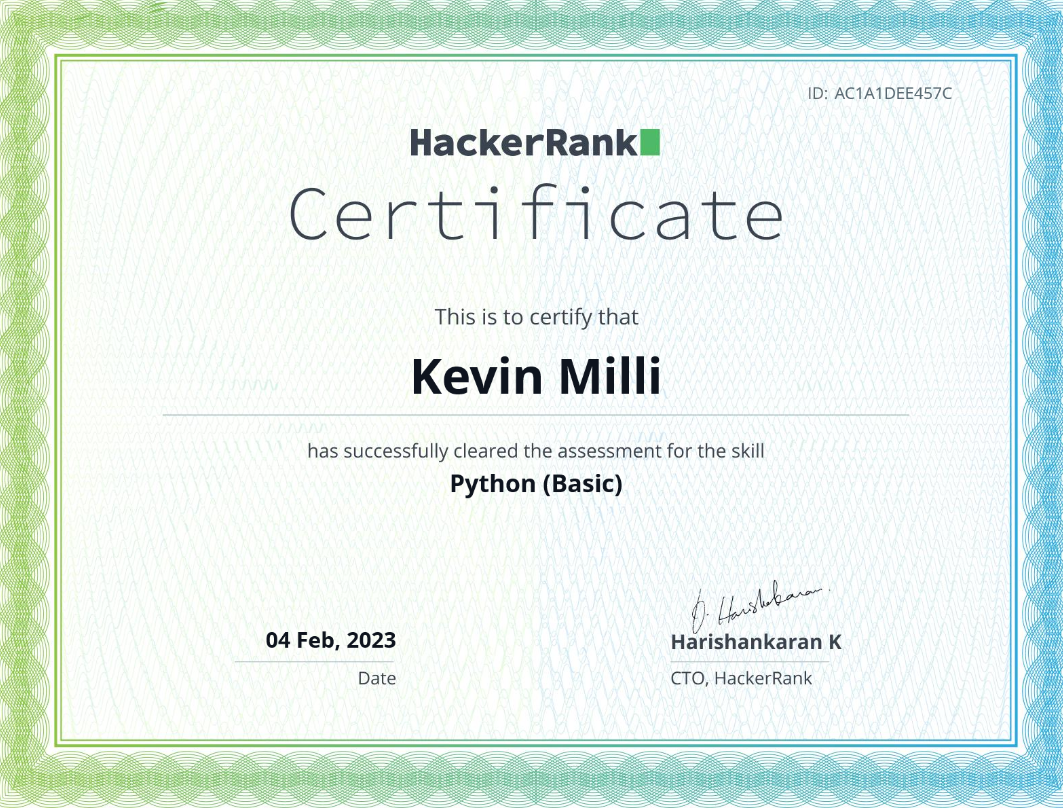 python certification