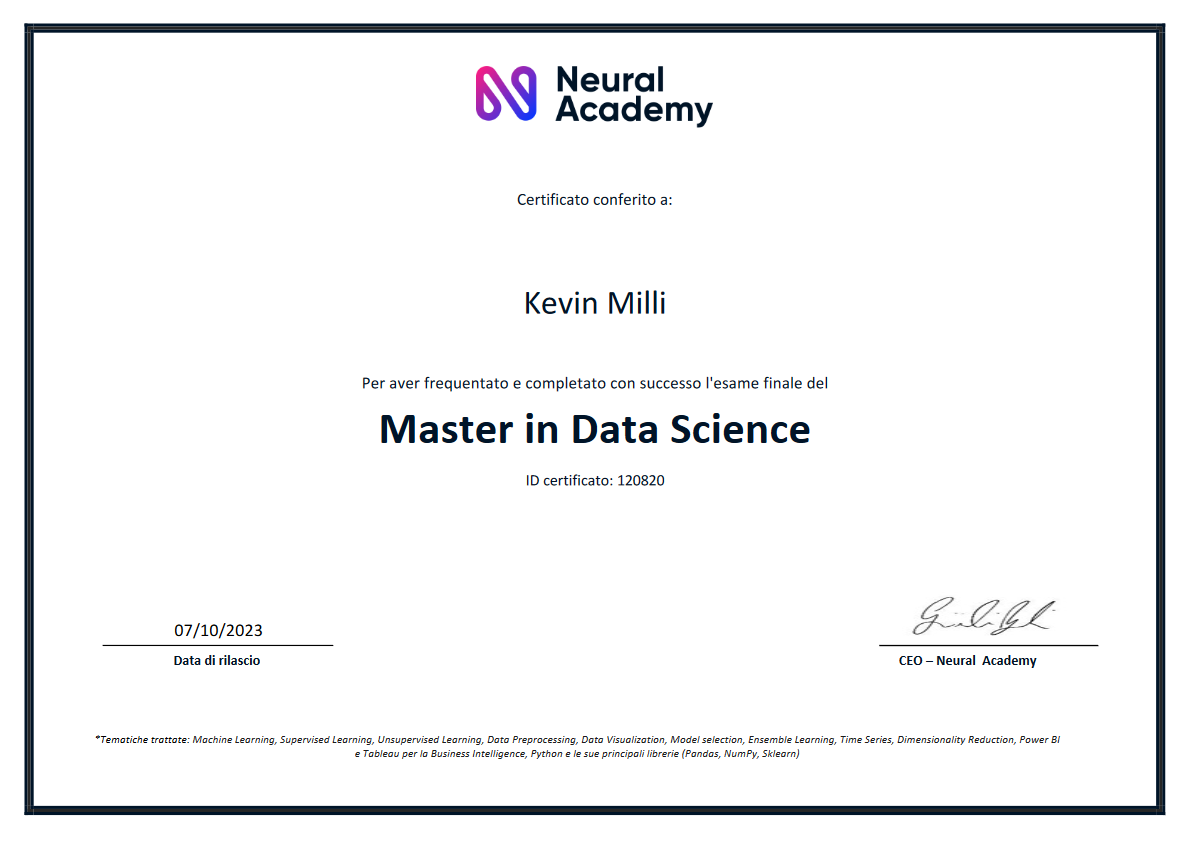 data science certification